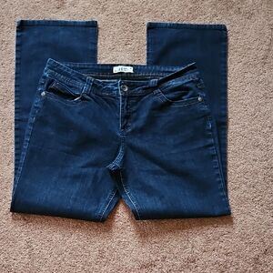 LEI Ashley Trouble Women's Blue Wide Leg Jeans Y2K Size 15 (1)